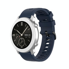 For Amazfit GTR Silicone Smart Watch Watch Band, Size:22mm(Dark Blue) For Amazfit GTR Silicone Smart Watch Watch Band, Size:22mm(Dark Blue)