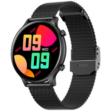 HT12 1.32 inch Steel Band IP67 Waterproof Smart Watch, Support Bluetooth Calling / Sleep Monitoring(Black)