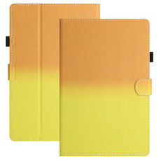 For Amazon Kindle Paperwhite 5 2021 Stitching Gradient Leather Tablet Case(Orange Yellow)