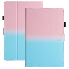 For Amazon Kindle Youth Version 2022 Stitching Gradient Leather Tablet Case(Pink Blue)