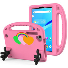 For Lenovo Tab M8 4th Gen Love Small Palm Holder EVA Tablet Case(Pink)