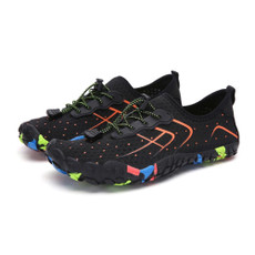 1888 Outdoor Hiking Sports and Anti-skid Wading Shoes, Size:37(Black Orange)