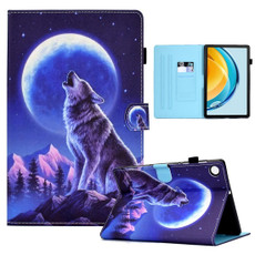 For Huawei Matepad SE 10.4 2022 Colored Drawing Stitching Flip Leather Tablet Case(Night Wolf) For Huawei Matepad SE 10.4 2022 Colored Drawing Stitching Flip Leather Tablet Case(Night Wolf)