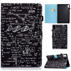 For Lenovo Tab M9 Sewing Thread Horizontal Painted Tablet Leather Case(Equation)