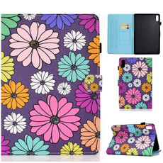 For Lenovo Tab P11 Gen 2 Sewing Thread Horizontal Painted Tablet Leather Case(Daisy)