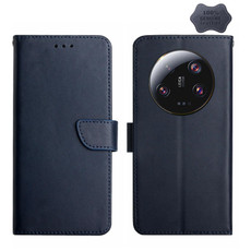 For Xiaomi 13 Ultra Genuine Leather Fingerprint-proof Horizontal Flip Phone Case(Blue)
