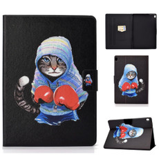 For Lenovo Tab M10 HD TB-X505F Colored Drawing Horizontal Flip Leather Case with Holder & Card Slots & Sleep / Wake-up Function(Boxing Cat)