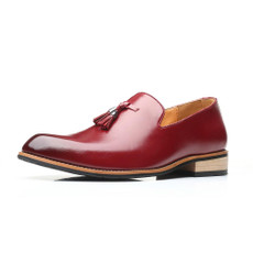 Pointed British Men Dress Shoes Soft Rubber Sole Shoes Wedding Shoes, Size:47(Brown)