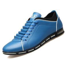 Men Fashion British Style Sports Shoes, Size:48(Blue)
