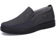 Low-cut Business Casual Soft Soles Flat Shoes for Men, Shoe Size:46(Gray)