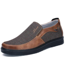 Low-cut Business Casual Soft Soles Flat Shoes for Men, Shoe Size:40(35936 Khaki)