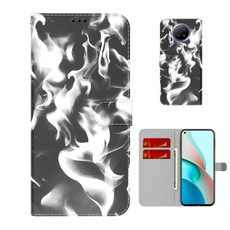 For Xiaomi Redmi Note 9T / Note 9 5G (CN Version) Cloud Fog Pattern Horizontal Flip Leather Case with Holder & Card Slot & Wallet(Black)