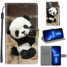 For iPhone 13 Pro Max Voltage Colored Drawing Magnetic Clasp Horizontal Flip PU Leather Case with Holder & Card Slots (C18 Wood Board Panda) For iPhone 13 Pro Max Voltage Colored Drawing Magnetic Clasp Horizontal Flip PU Leather Case with Holder & Card Slots (C18 Wood Board Panda)