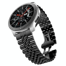 For Huawei Watch 3 / 3 Pro Five Beads Steel Watch Band(Black) For Huawei Watch 3 / 3 Pro Five Beads Steel Watch Band(Black)
