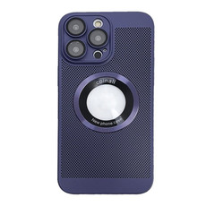 For iPhone 14 Pro Cooling MagSafe Magnifier Phone Case(Lavender)