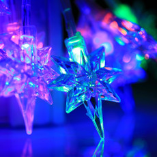 7m Polaris Pendants Pendants Decoration String Lights, 30-LED Multi-Colored Light (AC 220V / EU Plug)(Transparent)