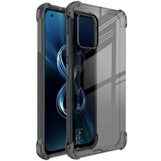 For Asus Zenfone 8 IMAK All-inclusive Shockproof Airbag TPU Case with Screen Protector(Transparent Black)