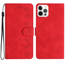 For iPhone 13 Pro Max Seven Butterflies Embossed Leather Phone Case(Red) For iPhone 13 Pro Max Seven Butterflies Embossed Leather Phone Case(Red)