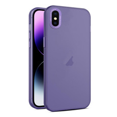 For iPhone XS Max Frosted Translucent Mist Phone Case(Dark Purple) For iPhone XS Max Frosted Translucent Mist Phone Case(Dark Purple)