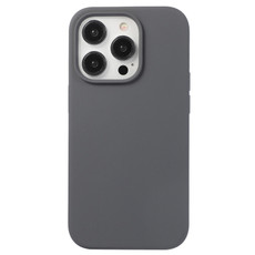 For iPhone 15 Pro Liquid Silicone Phone Case(Charcoal Black)