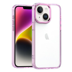 For iPhone 15 High Translucency Acrylic Phone Case(Pink) For iPhone 15 High Translucency Acrylic Phone Case(Pink)