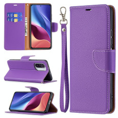 For Xiaomi Mi 11i / Poco F3 / Redmi K40 /K40 Pro Litchi Texture Pure Color Horizontal Flip Leather Case with Holder & Card Slots & Wallet & Lanyard(Purple)