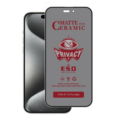 For iPhone 15 Pro Max Full Coverage Privacy Ceramic Film