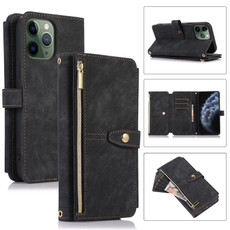 For iPhone 11 Pro Dream 9-Card Wallet Zipper Bag Leather Phone Case(Black)