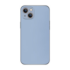 For iPhone 15 Plus Electroplating AG Frosted Phone Case(Sierra Blue)