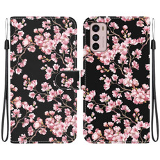 For Motorola Moto G42 Crystal Texture Colored Drawing Leather Phone Case(Plum Bossom)