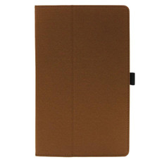 For TCL NxtPaper 11 2-Folding Magnetic Shockproof Leather Tablet Case(Brown)