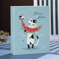4 PCS Family Large-Capacity Interstitial Album Book Photo Studio Photo Storage Book, Specification: Laminated 5 inch 200 Sheets(Eating Melon Cat) 4 PCS Family Large-Capacity Interstitial Album Book Photo Studio Photo Storage Book, Specification: Laminated 5 inch 200 Sheets(Eating Melon Cat)