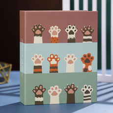 4 PCS Family Large-Capacity Interstitial Album Book Photo Studio Photo Storage Book, Specification: Laminated 7 inch 100 Sheets(Cat Palm) 4 PCS Family Large-Capacity Interstitial Album Book Photo Studio Photo Storage Book, Specification: Laminated 7 inch 100 Sheets(Cat Palm)