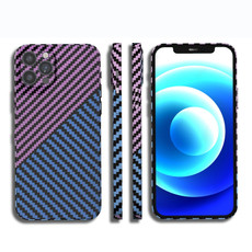 For iPhone 11 Pro Max Carbon Fiber Texture PC Phone Case(Blue Purple) For iPhone 11 Pro Max Carbon Fiber Texture PC Phone Case(Blue Purple)