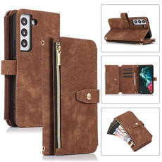 For Samsung Galaxy S23 5G Dream 9-Card Wallet Zipper Bag Leather Phone Case(Brown) For Samsung Galaxy S23 5G Dream 9-Card Wallet Zipper Bag Leather Phone Case(Brown)