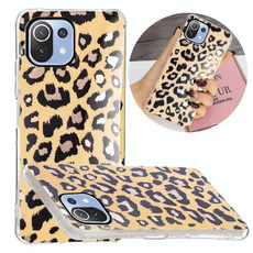 For Xiaomi Mi 11 Lite Electroplating TPU Protective Case(Leopard Texture) For Xiaomi Mi 11 Lite Electroplating TPU Protective Case(Leopard Texture)
