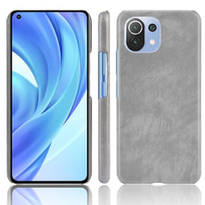 For Xiaomi Mi 11 Lite Shockproof Litchi Texture PC + PU Case(Gray) For Xiaomi Mi 11 Lite Shockproof Litchi Texture PC + PU Case(Gray)