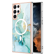 For Samsung Galaxy S22 Ultra 5G Marble Pattern Dual-side IMD Magsafe TPU Phone Case(Green 003) For Samsung Galaxy S22 Ultra 5G Marble Pattern Dual-side IMD Magsafe TPU Phone Case(Green 003)