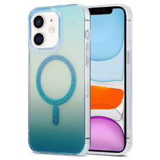For iPhone 11 Magic Diamond Blu-ray MagSafe Phone Case(White Blue Gradient) For iPhone 11 Magic Diamond Blu-ray MagSafe Phone Case(White Blue Gradient)