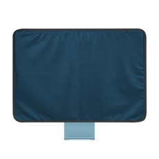 For 24 inch Apple iMac Portable Dustproof Cover Desktop Apple Computer LCD Monitor Cover with Storage Bag(Blue)