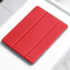 For iPad mini 6 Mutural Horizontal Flip Tablet Case with Holder & Pen Slot(Red)