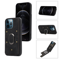 For iPhone 11 Pro Max Armor Ring Wallet Back Cover Phone Case(Black) For iPhone 11 Pro Max Armor Ring Wallet Back Cover Phone Case(Black)