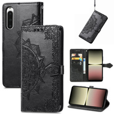 For Sony Xperia 10 IV Mandala Flower Embossed Leather Phone Case(Black) For Sony Xperia 10 IV Mandala Flower Embossed Leather Phone Case(Black)