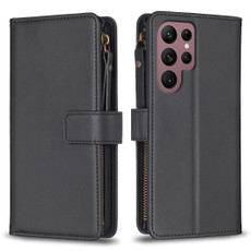 For Samsung Galaxy S22 Ultra 5G 9 Card Slots Zipper Wallet Leather Flip Phone Case(Black) For Samsung Galaxy S22 Ultra 5G 9 Card Slots Zipper Wallet Leather Flip Phone Case(Black)