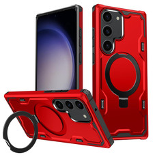 For Samsung Galaxy S23+ 5G Patronus MagSafe Magnetic Holder Phone Case(Red) For Samsung Galaxy S23+ 5G Patronus MagSafe Magnetic Holder Phone Case(Red)
