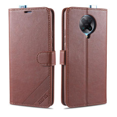 For Xiaomi Redmi K30 Pro AZNS Sheepskin Texture Horizontal Flip Leather Case with Holder & Card Slots & Wallet(Brown)