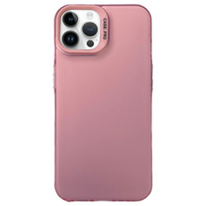 For iPhone 12 Pro Max Semi Transparent Frosted PC Phone Case(Pink) For iPhone 12 Pro Max Semi Transparent Frosted PC Phone Case(Pink)