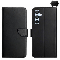 For Samsung Galaxy S23 FE 5G HT02 Genuine Leather Fingerprint-proof Flip Phone Case(Black) For Samsung Galaxy S23 FE 5G HT02 Genuine Leather Fingerprint-proof Flip Phone Case(Black)