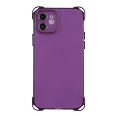 For iPhone 12 Four-corner Shockproof TPU Phone Case(Purple)