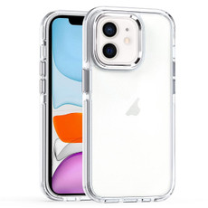 For iPhone 11 Two-color TPU Transparent PC Phone Case(White) For iPhone 11 Two-color TPU Transparent PC Phone Case(White)